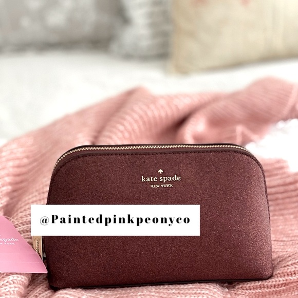 COPY - KATE SPADE | Shimmy Glitter Cosmetic Case